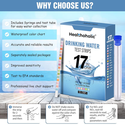 Healthoholic™ FREE GIFT drinking Water Test Kit