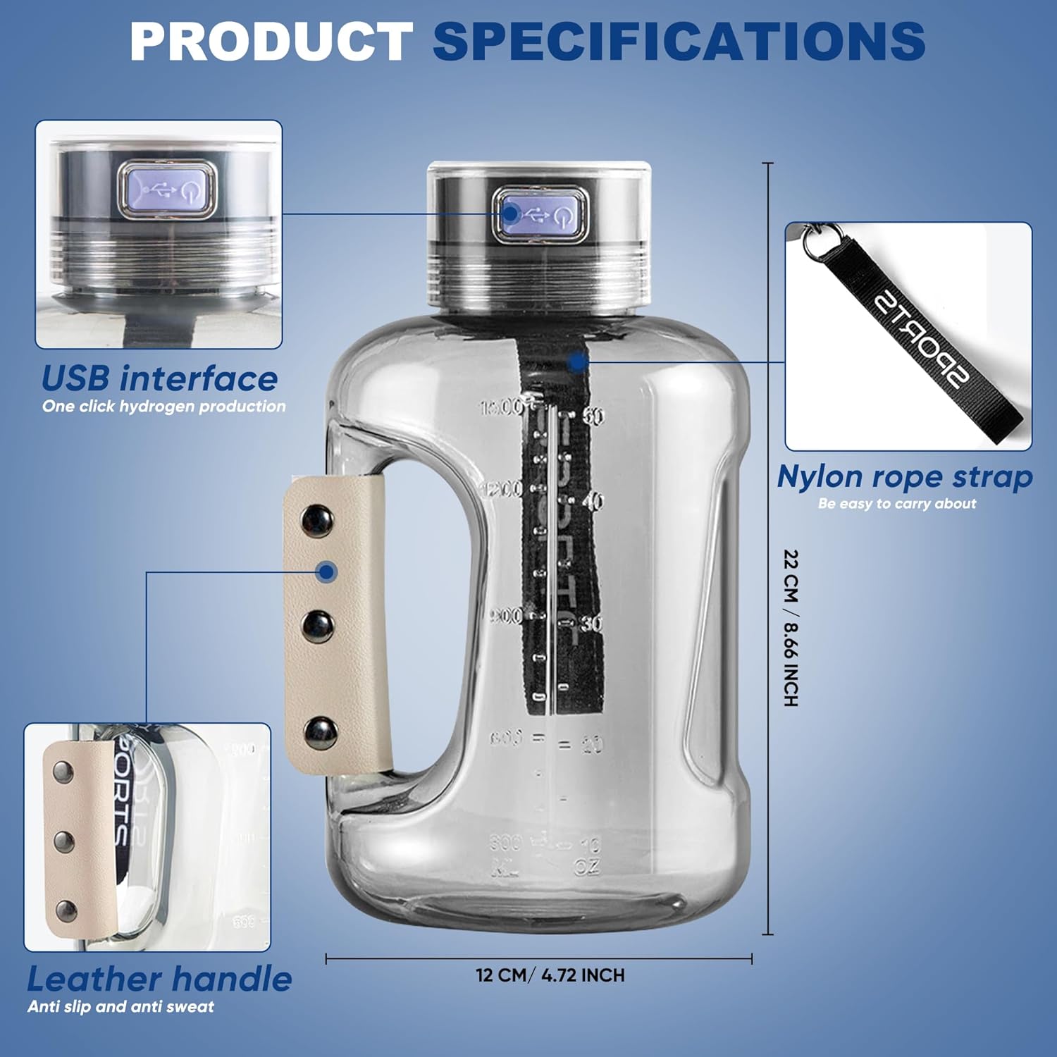 PureStream
High-Concentration-Hydrogen-Water-Bottle